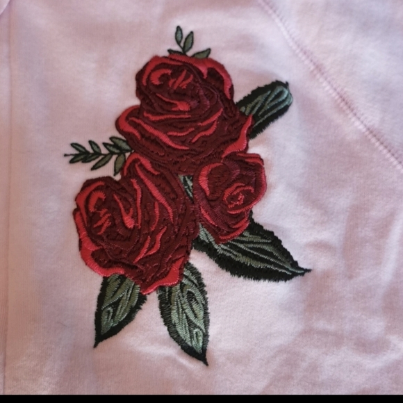 Brunette The Label Long Pink Hoodie Small New - Picture 3 of 7